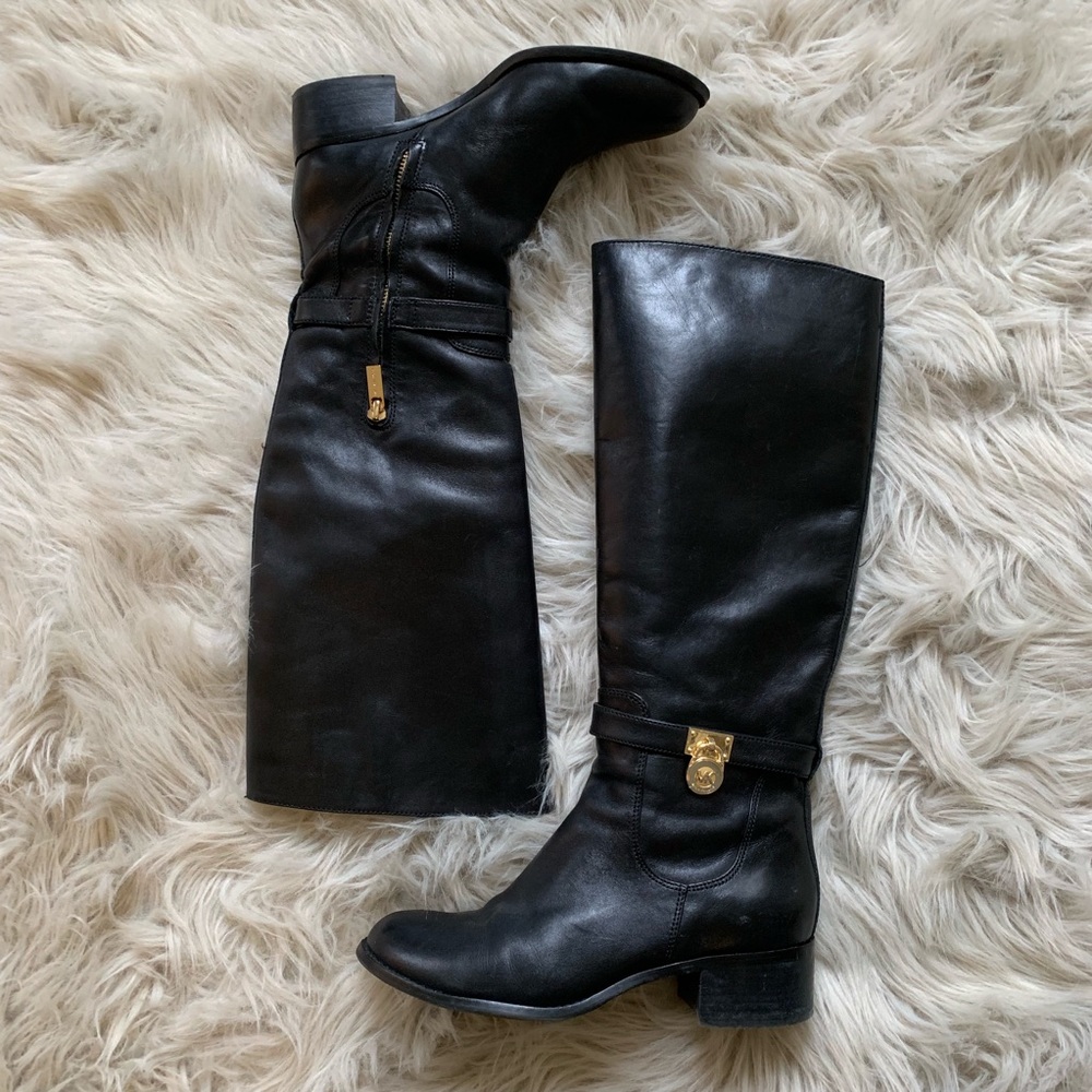 Michael Kors Hamilton Tall Riding Leather Boot
